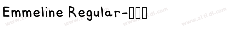 Emmeline Regular字体转换